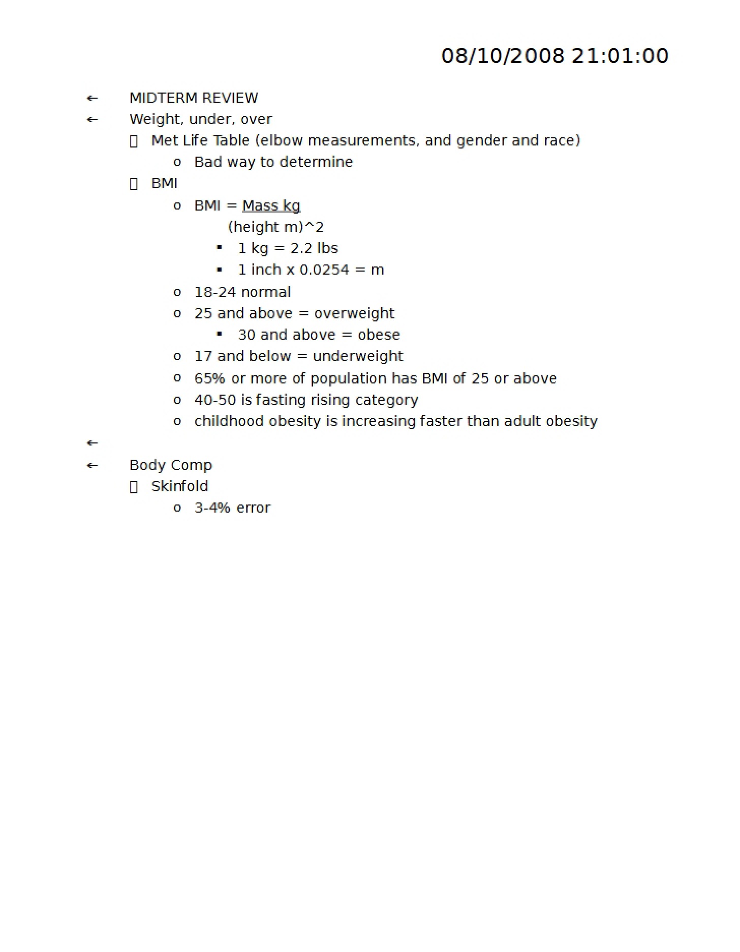 First Midterm Review