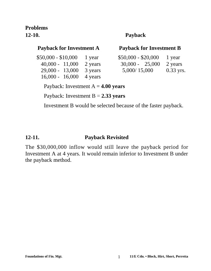 Solutions for Chapter 12
