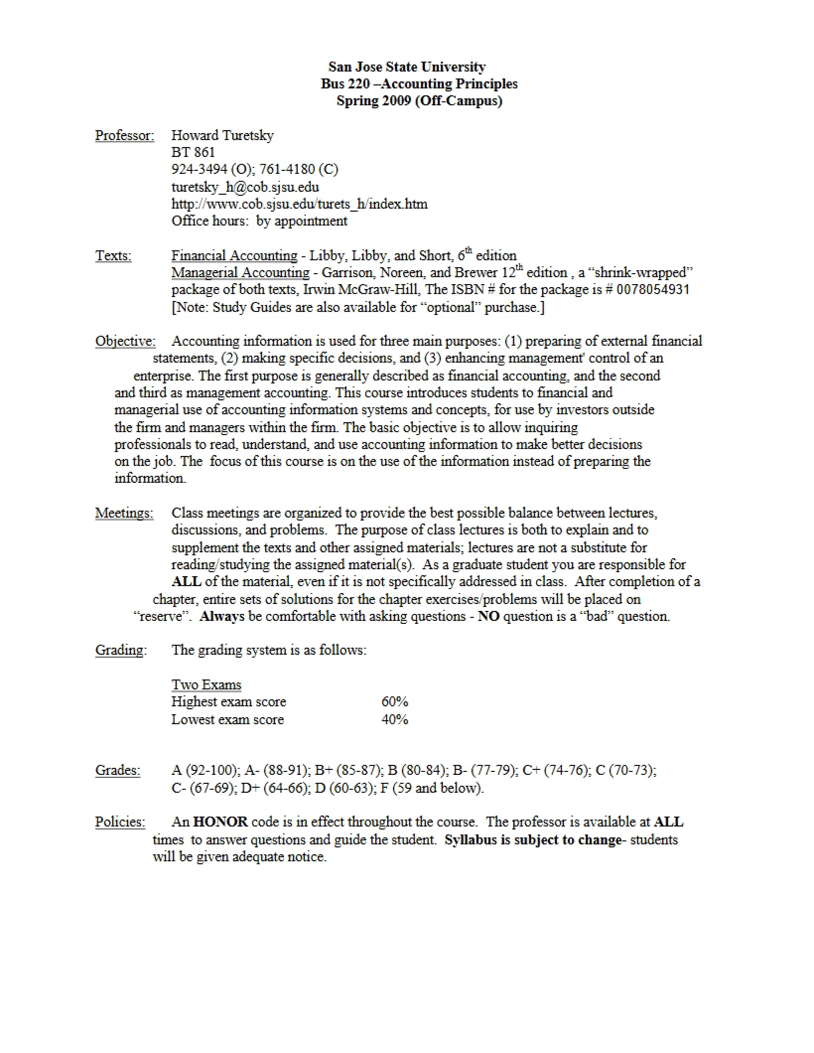 Syllabus BUS 220