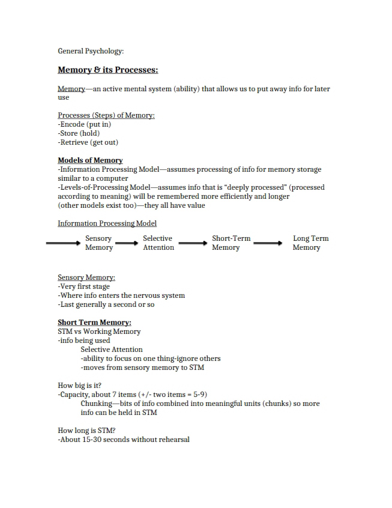 Memory Concepts