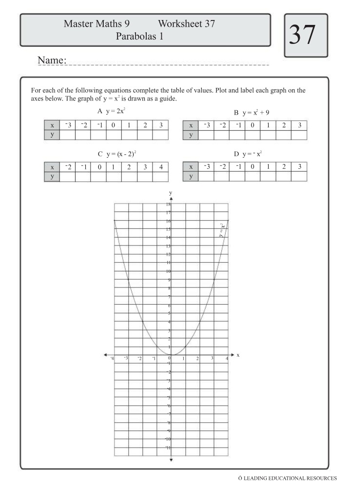 MATH 132 Worksheet 37