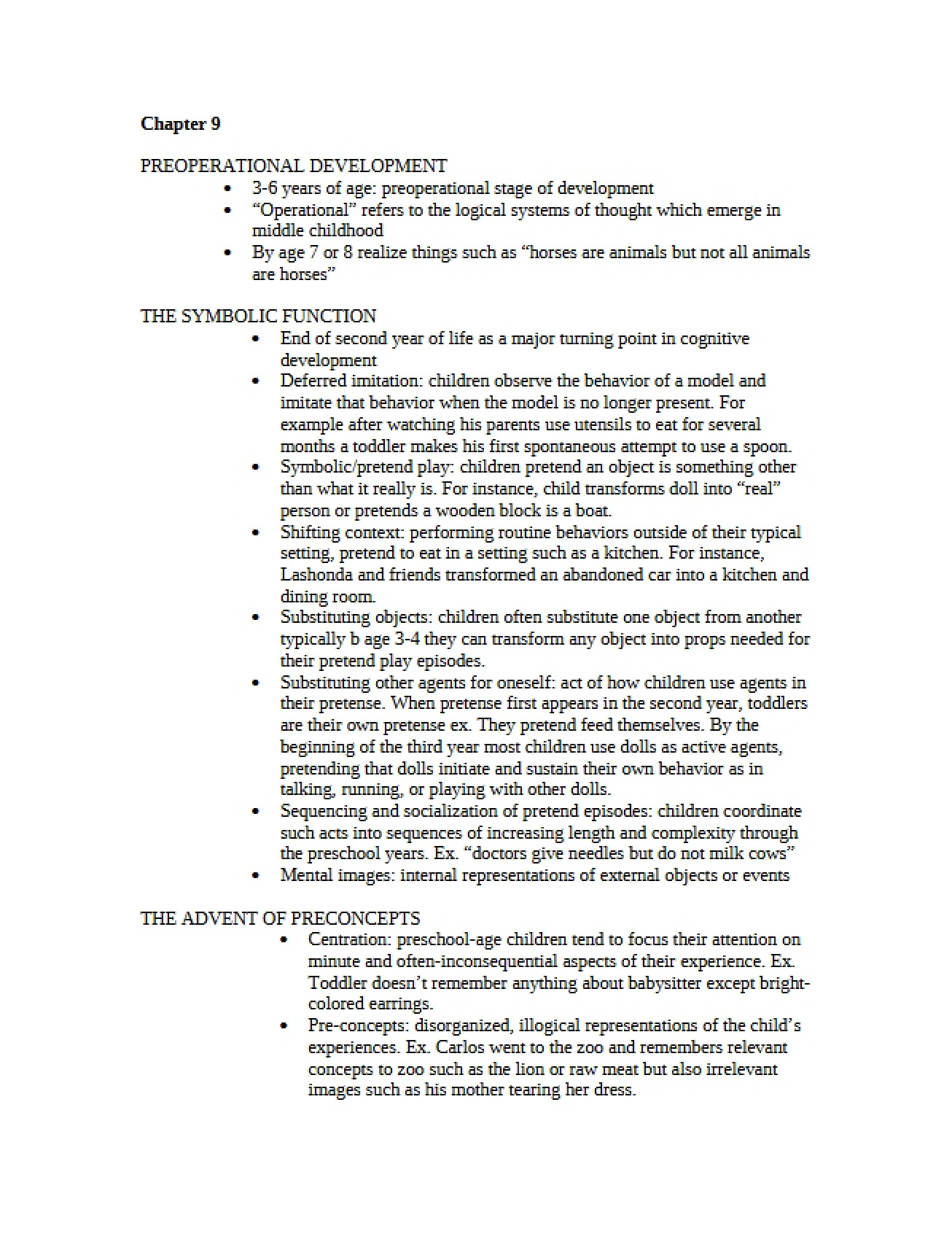 Development in the Preoperational Stage (Part 2)