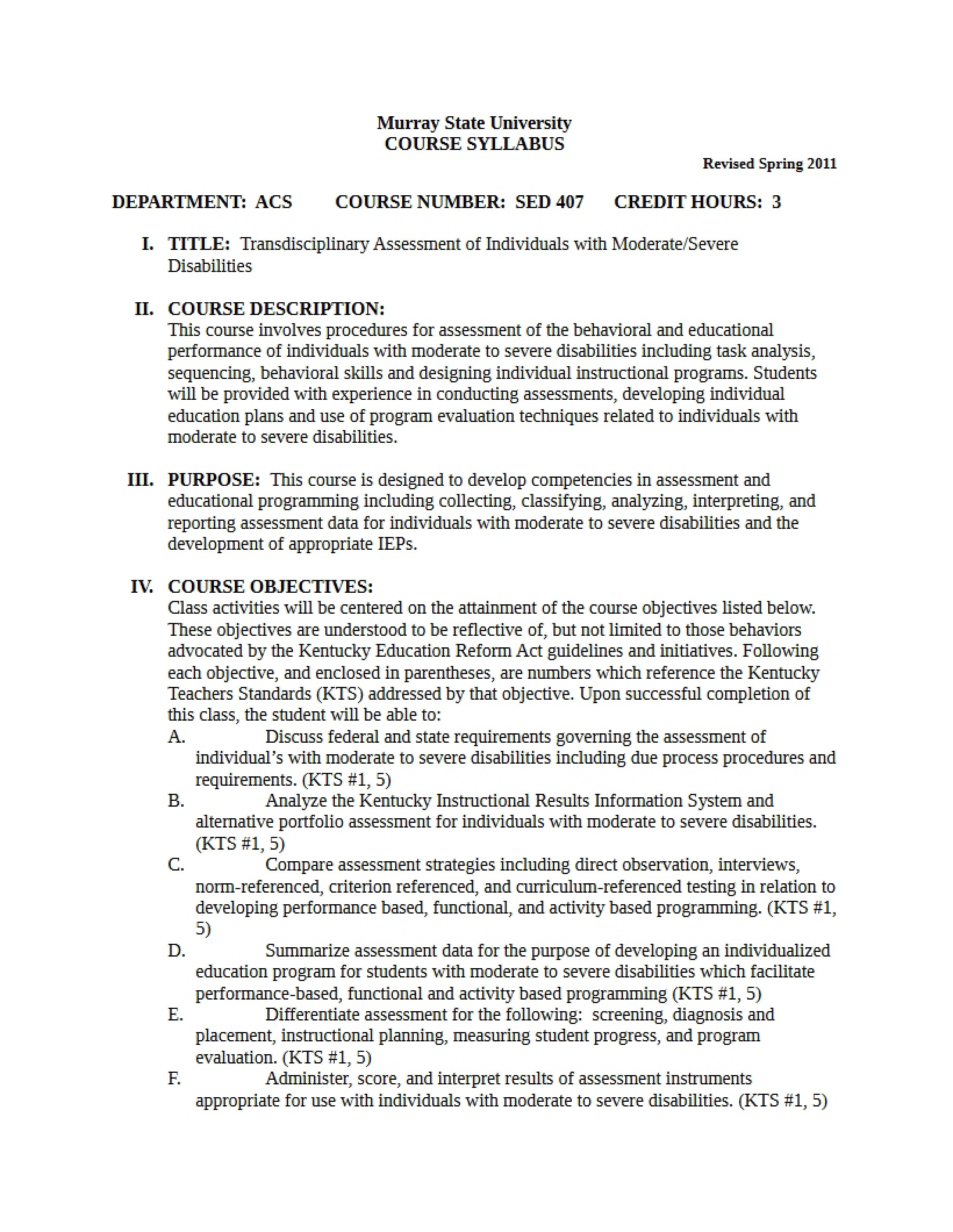 Syllabus