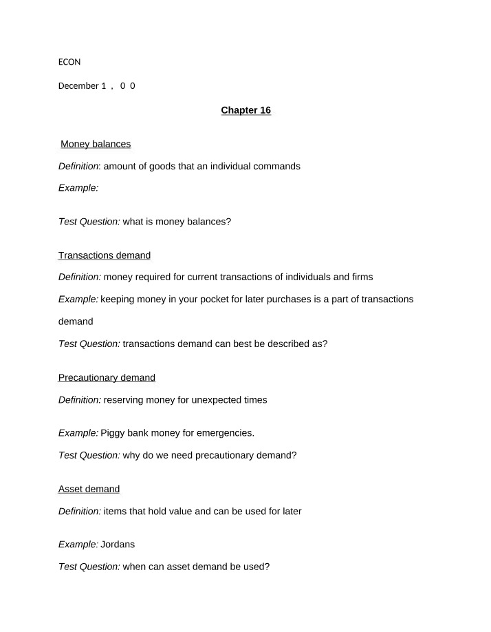 CH - Chapter Notes