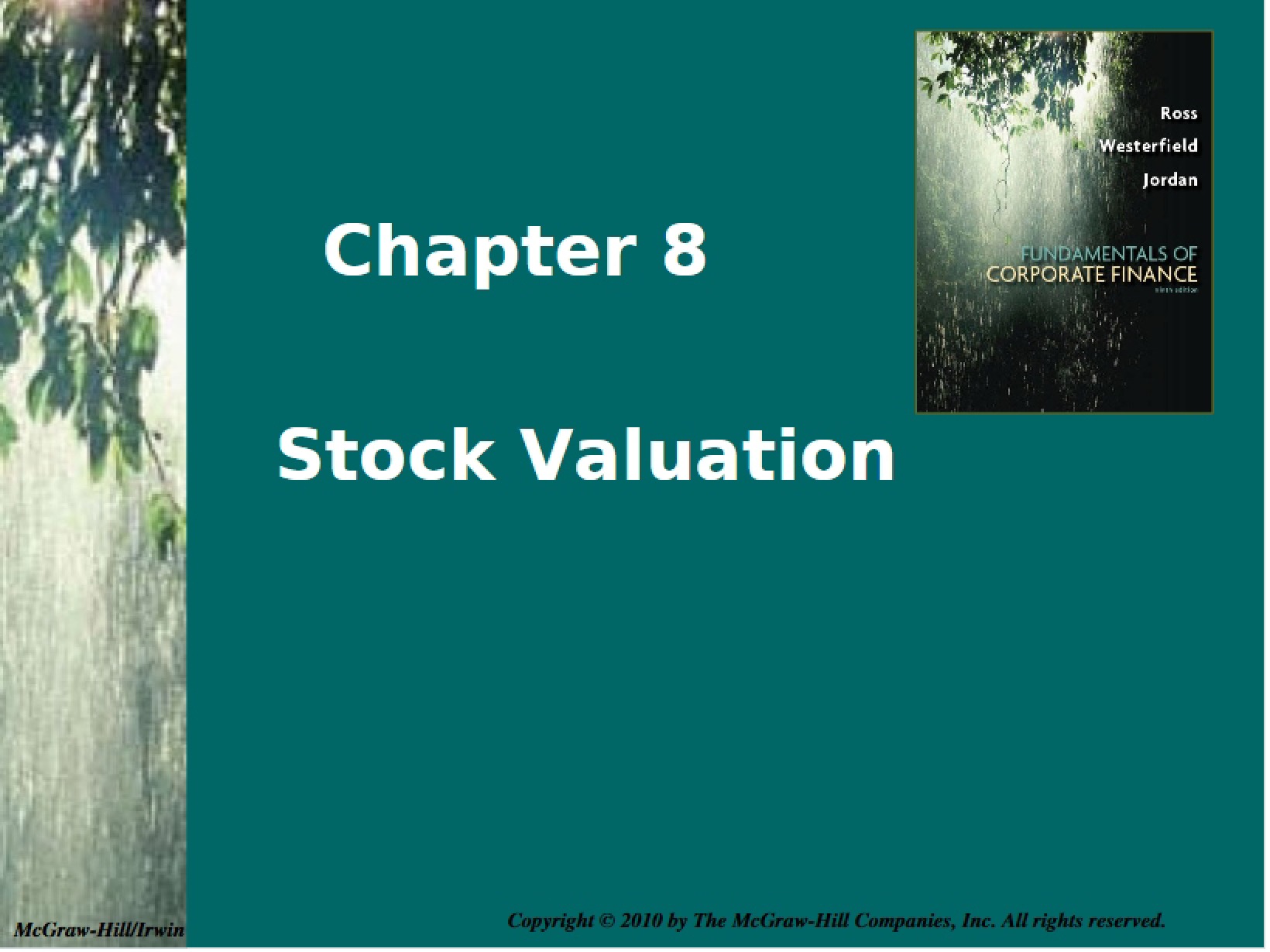 Valuation of Stocks