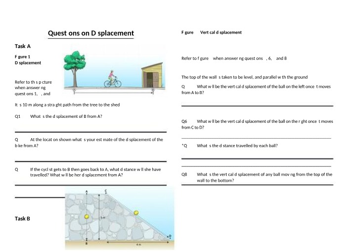 Vertical and Horizontal Displacement