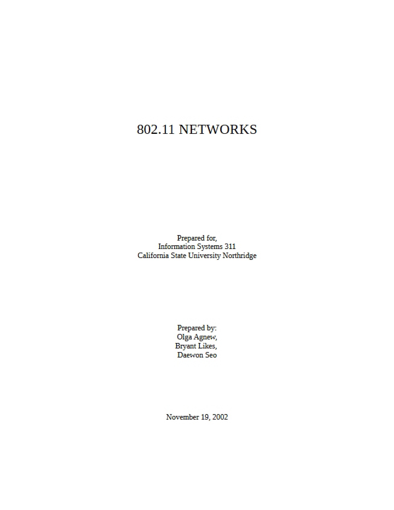 Networking Concepts