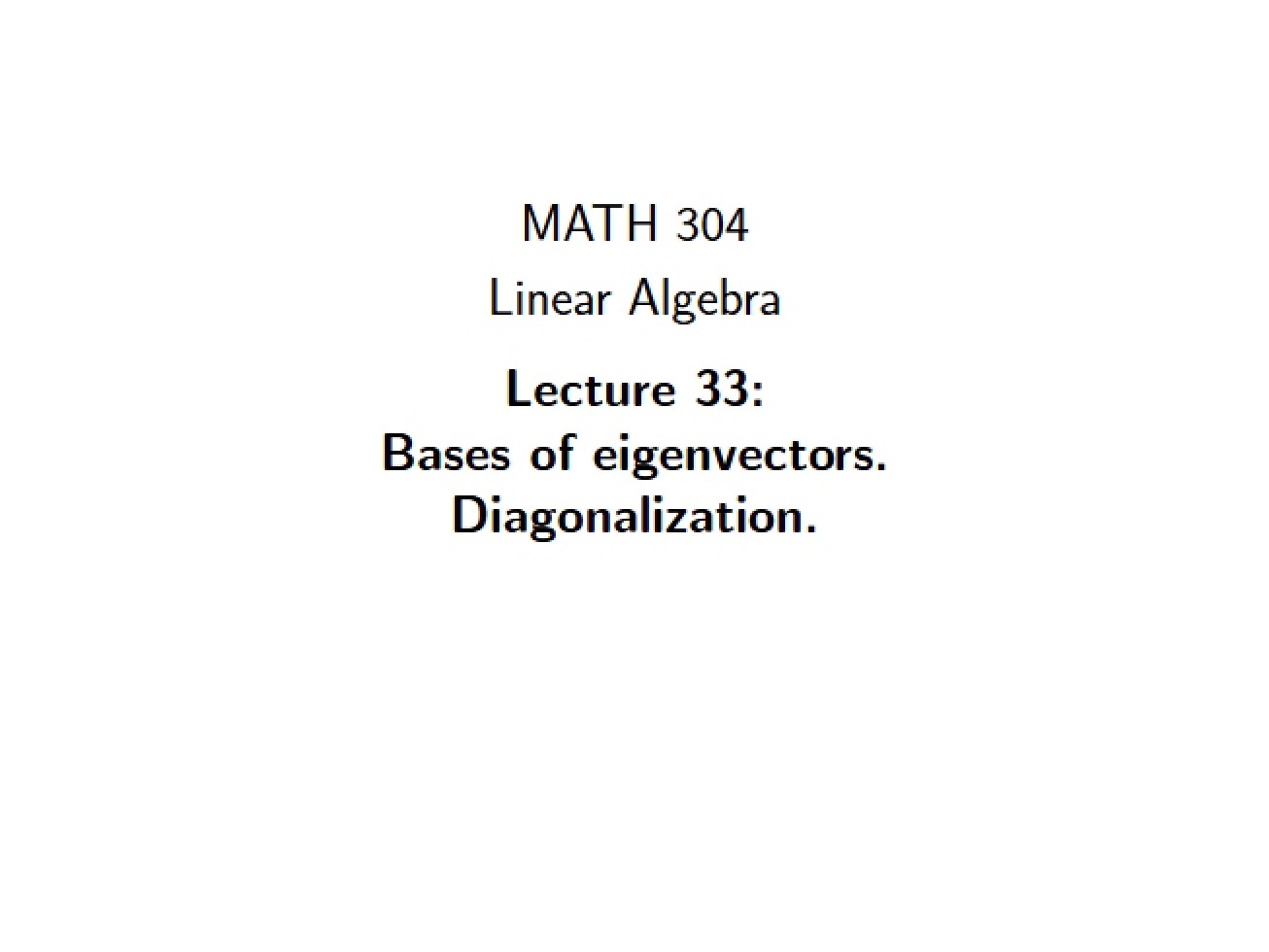 Lecture Three, Part Ten (Web)