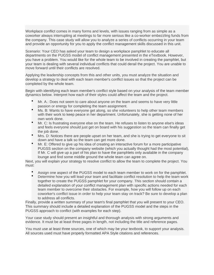 Workplace Conflict Resolution - Applying Conflict Management