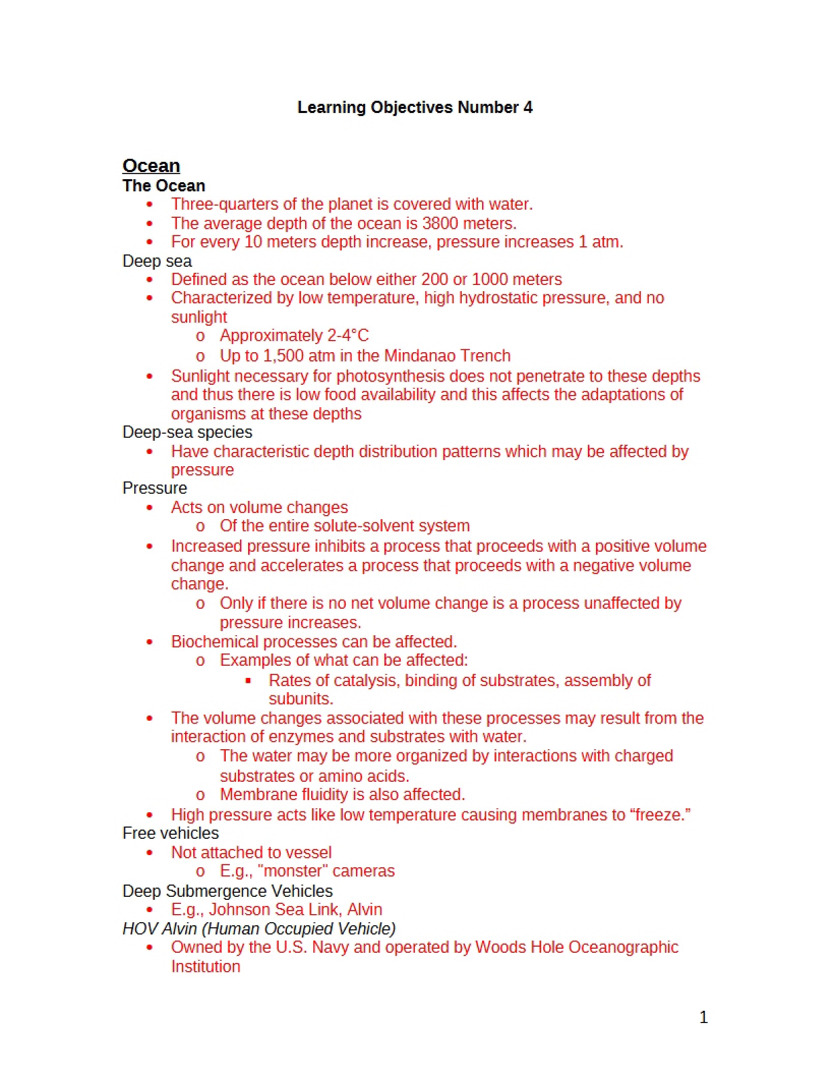 No. 4 Learning Objectives