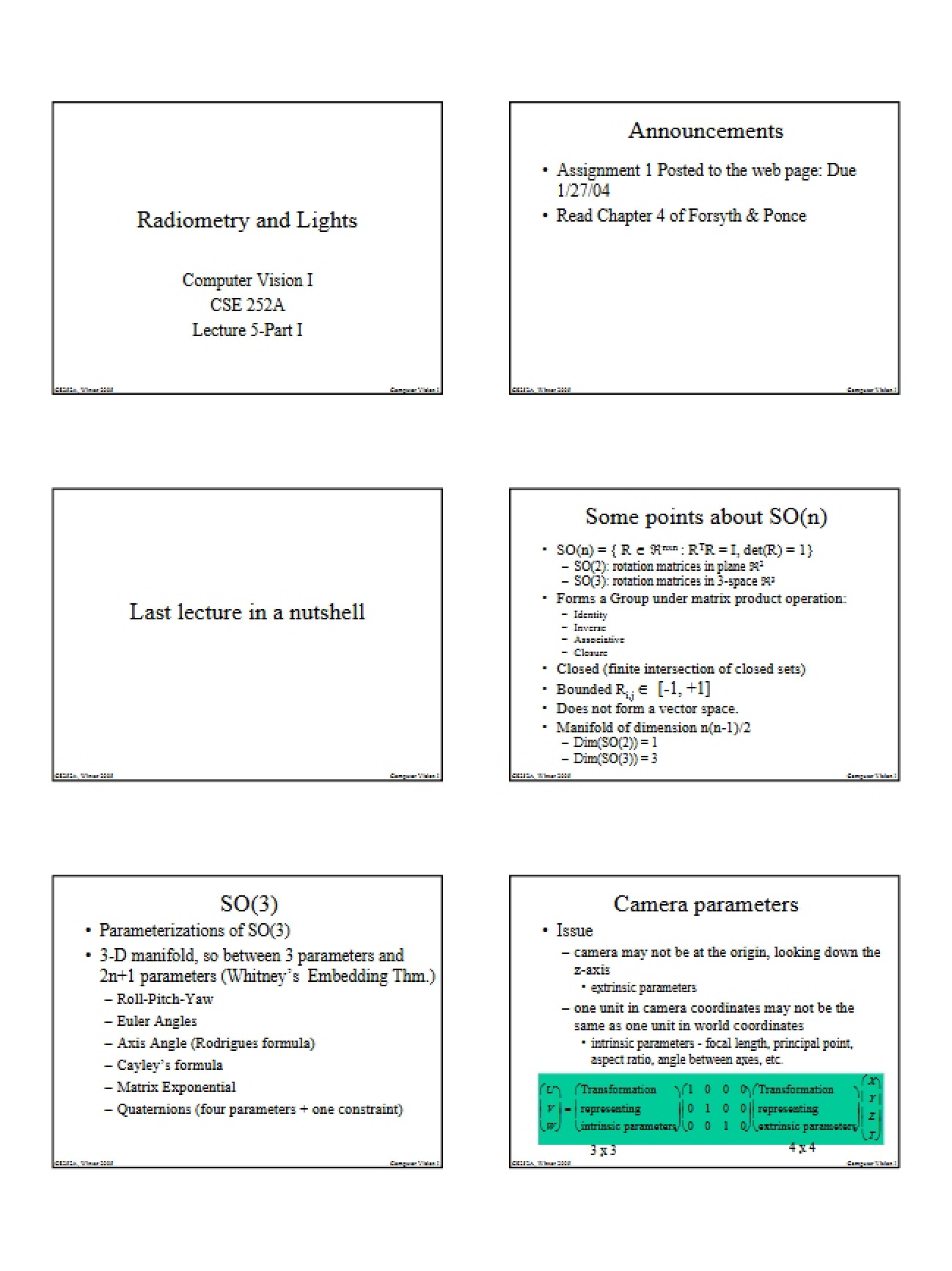 Light Sources and Radiometry