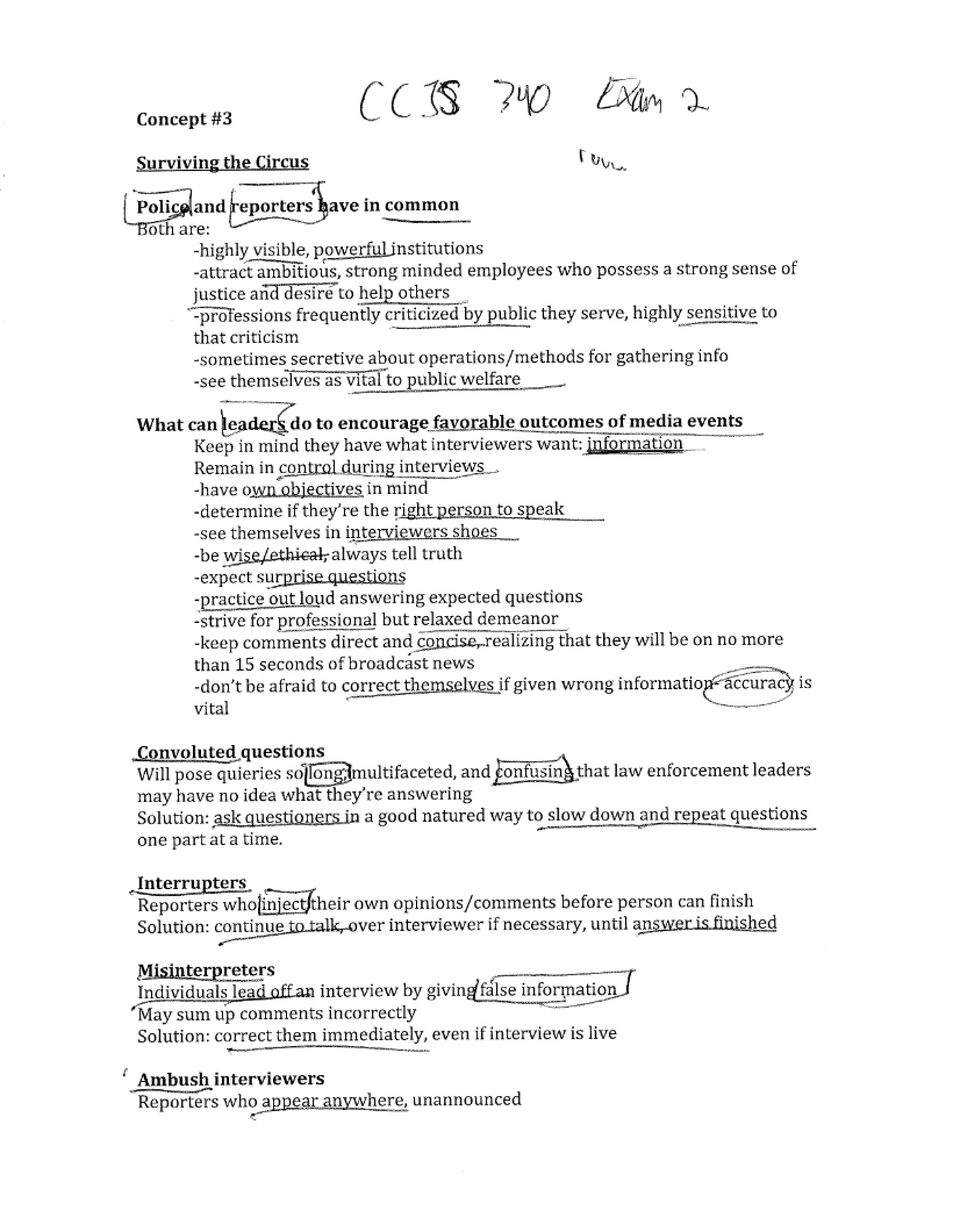 Law Enforcement Principles Study Guide