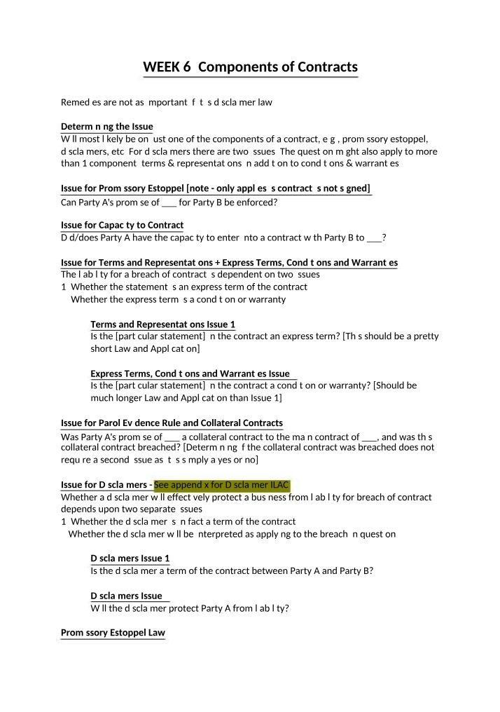 Contracts Part 2