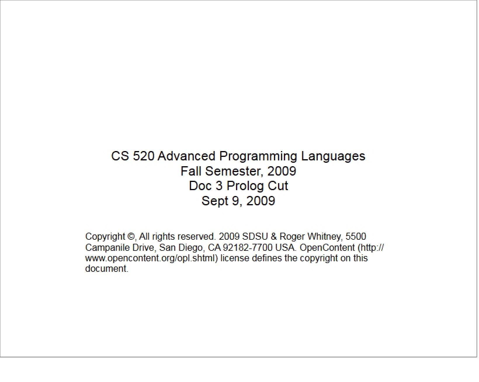 Prolog Cut Operator