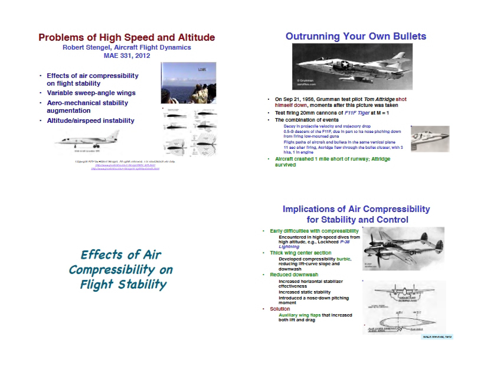 Altitude and High Speed Problems
