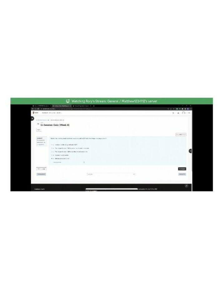 Week 8 In-Session Quiz