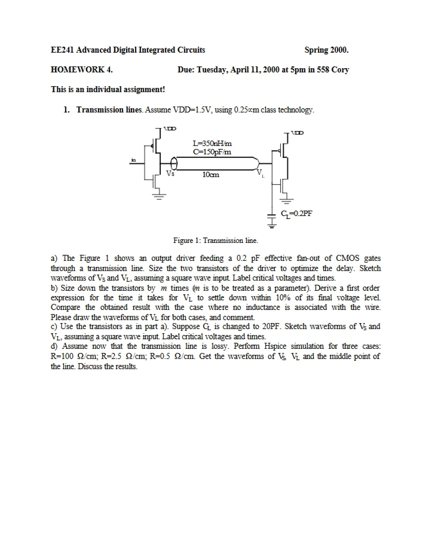 Homework Sheet
