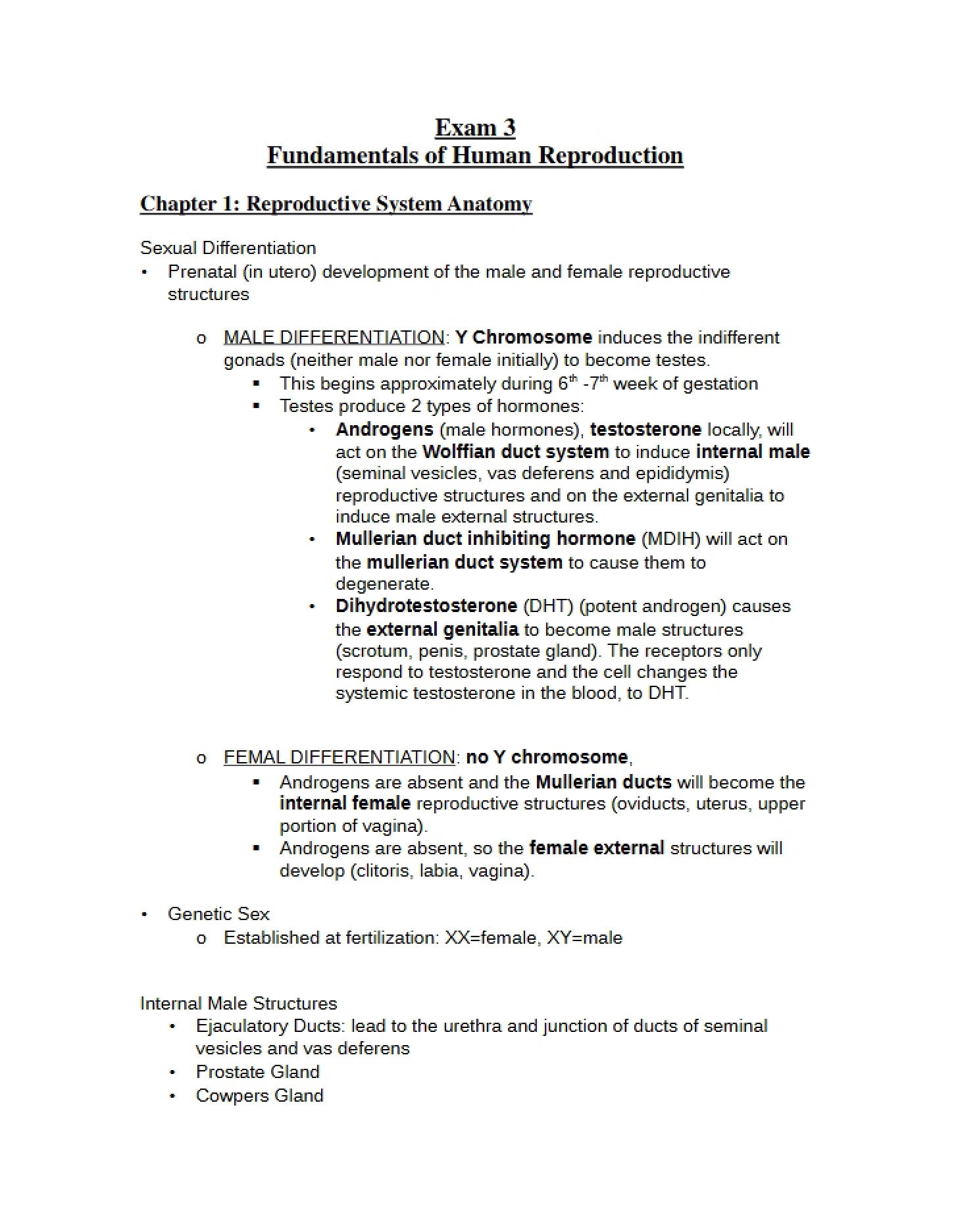 Essential Framework of Reproduction