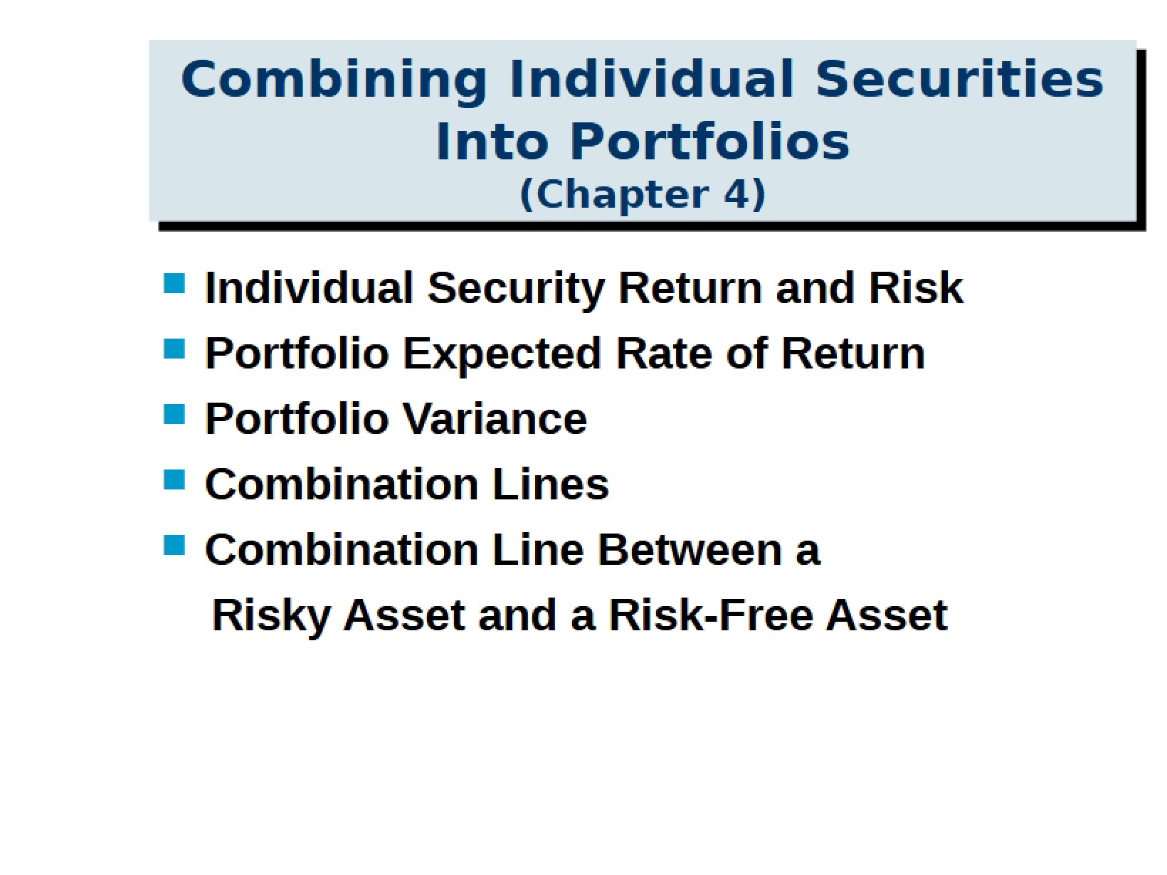 Portfolio Securities Combination