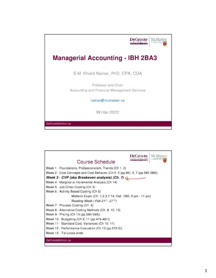 IBH 2BA3 Annotated Notes - Week 3, Class 2