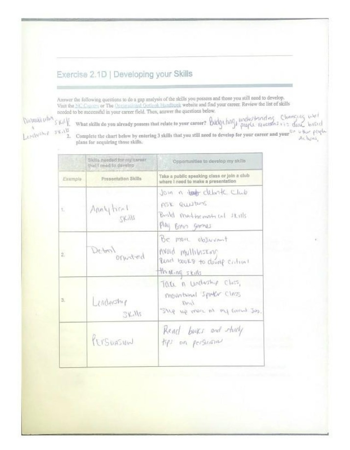 ACA111 Course Exercises