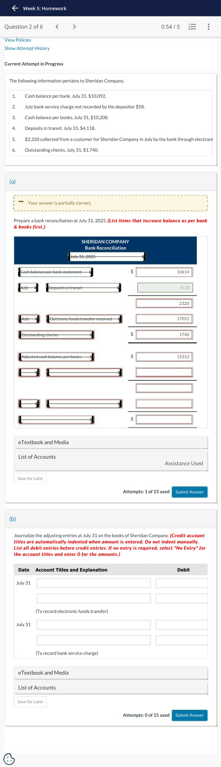 Adjusting Entries and Bank Reconciliation for July 31 2025