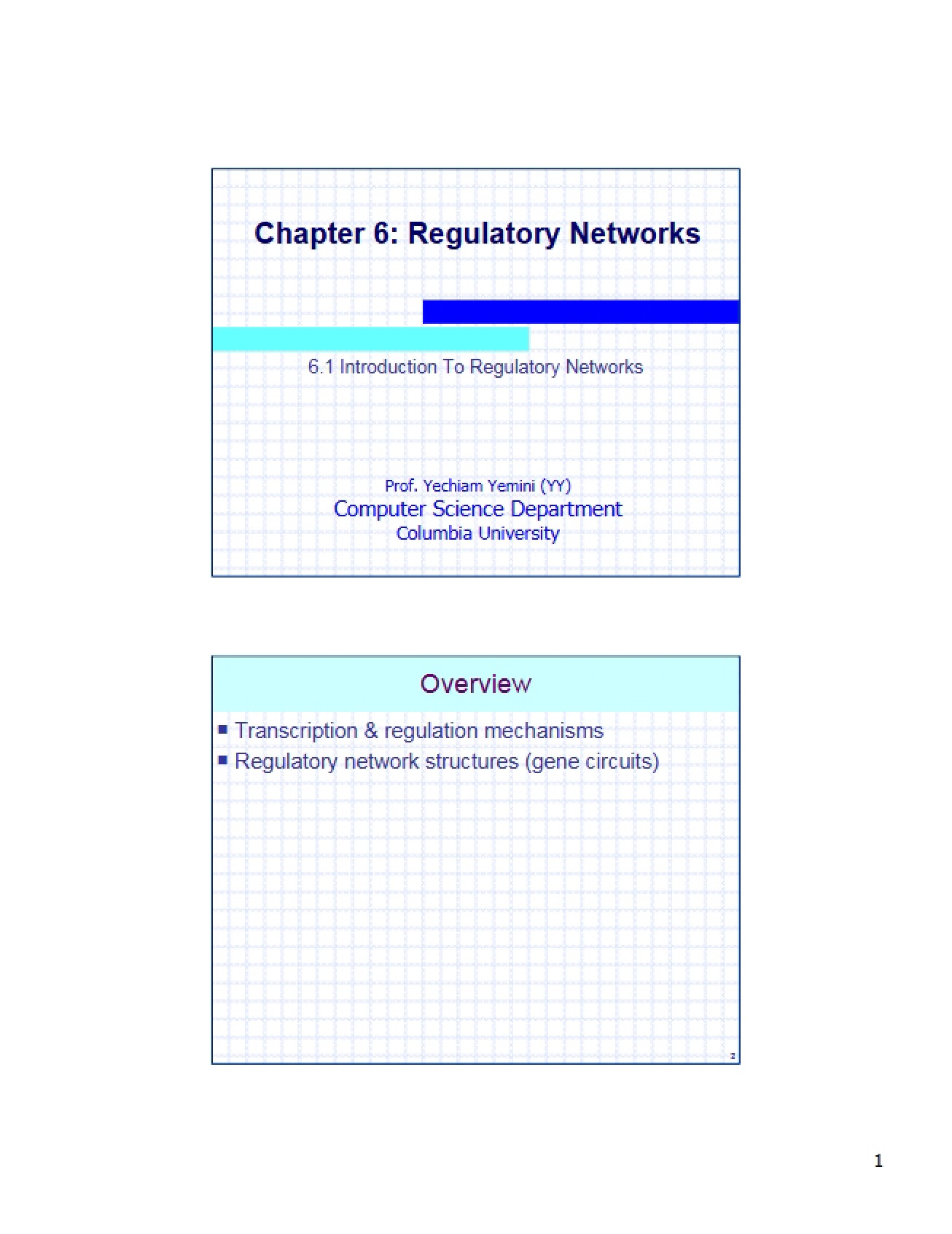 Networks of Regulation