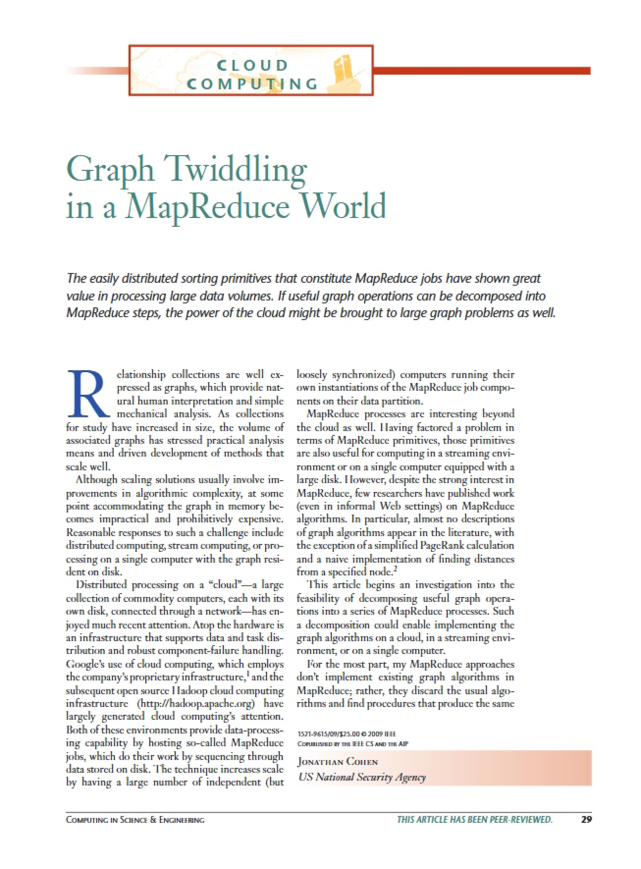 MapReduce World Graph Twiddling