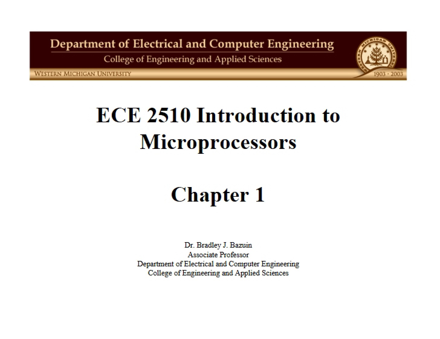 Chapter One Overview