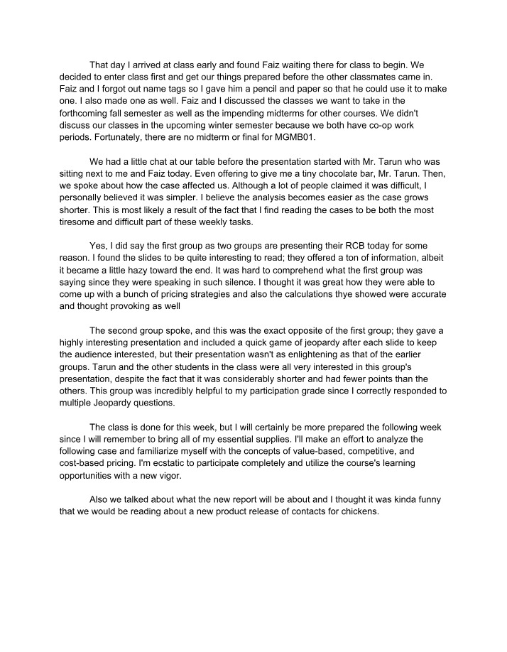 Week 8 Reflection