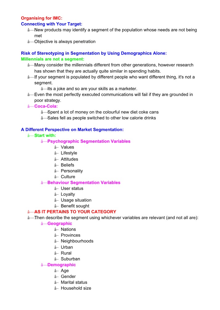 Avoiding Stereotyping in Market Segmentation