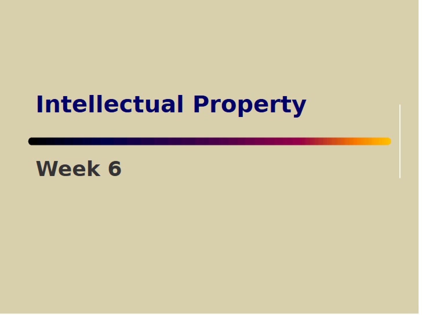 Property Rights (Intellectual)