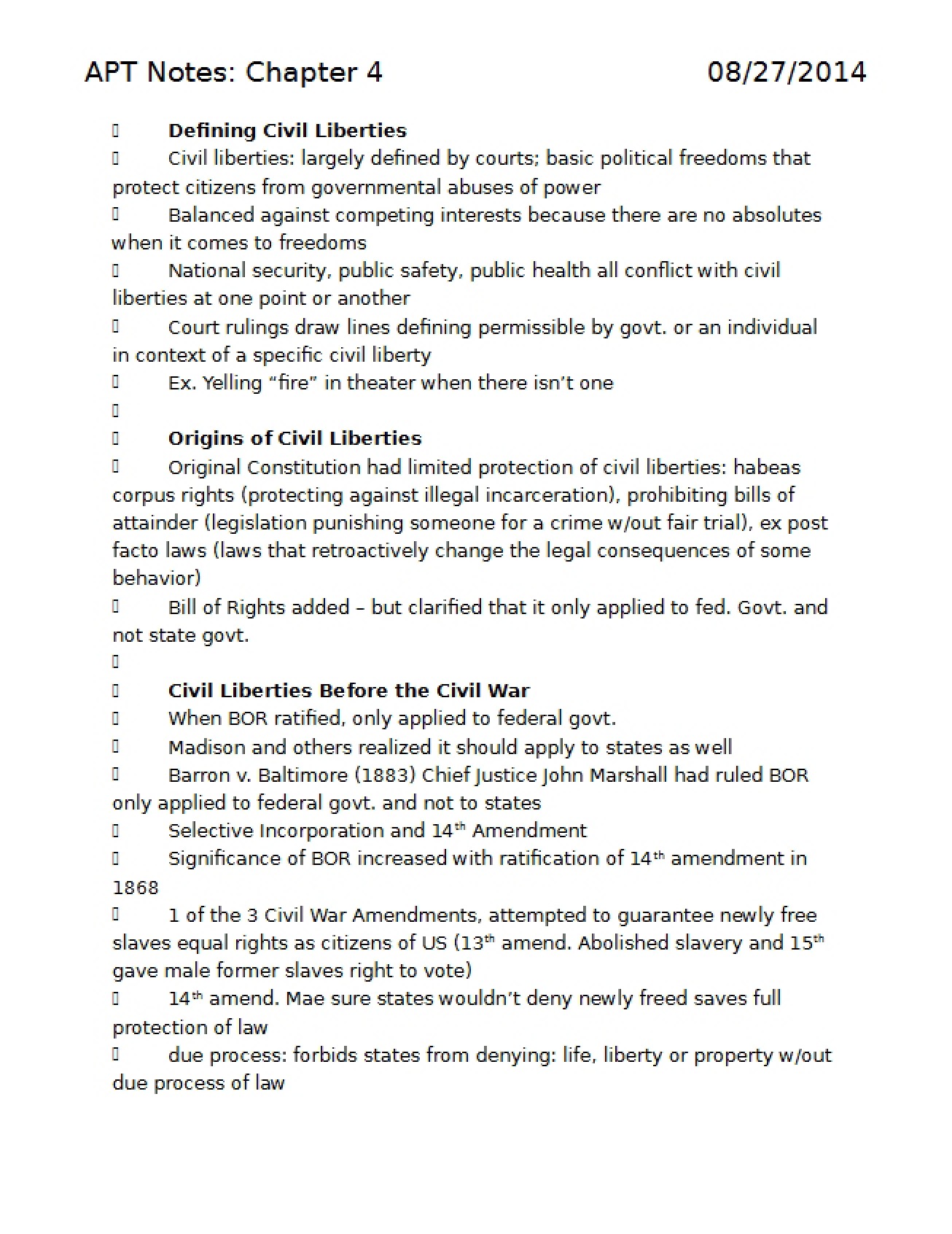 Chapter 4 APT Notes