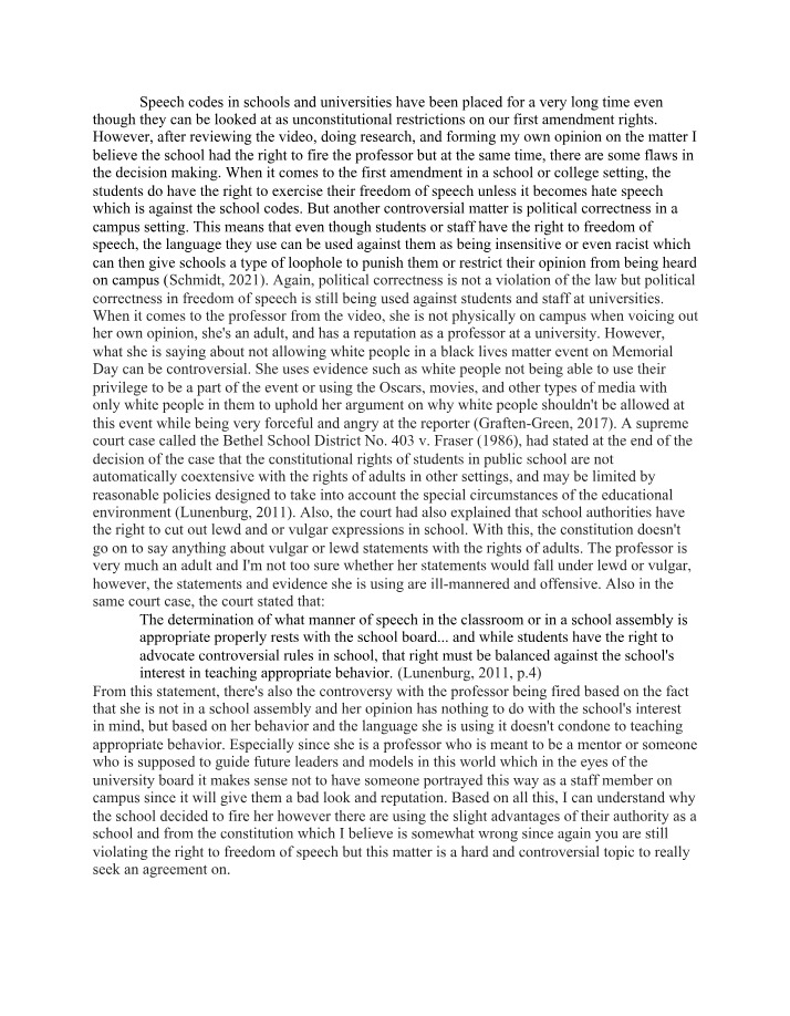 POLS 1000 - Discussion Week 14