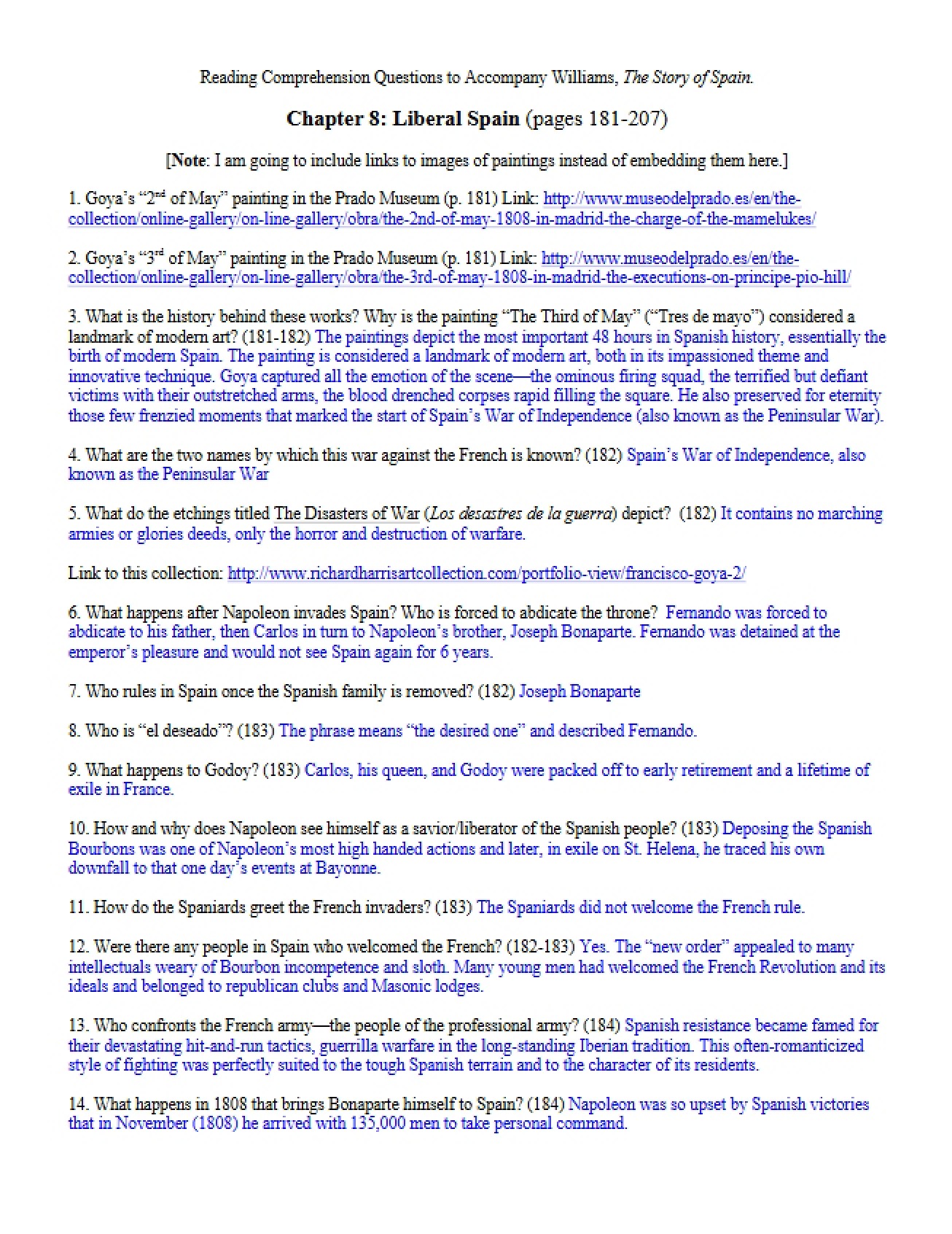 Spain Liberalized Chapter Eight