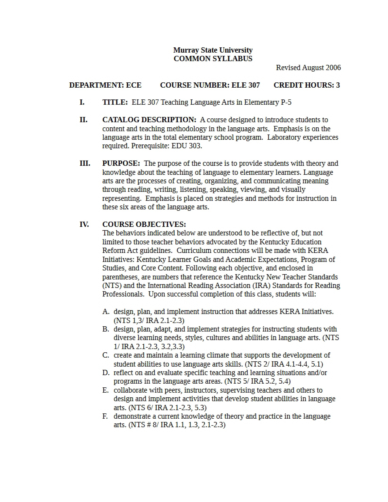 Syllabus