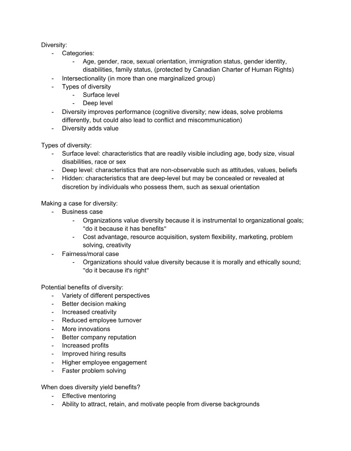 Diversity - Benefits, Challenges, and Strategies
