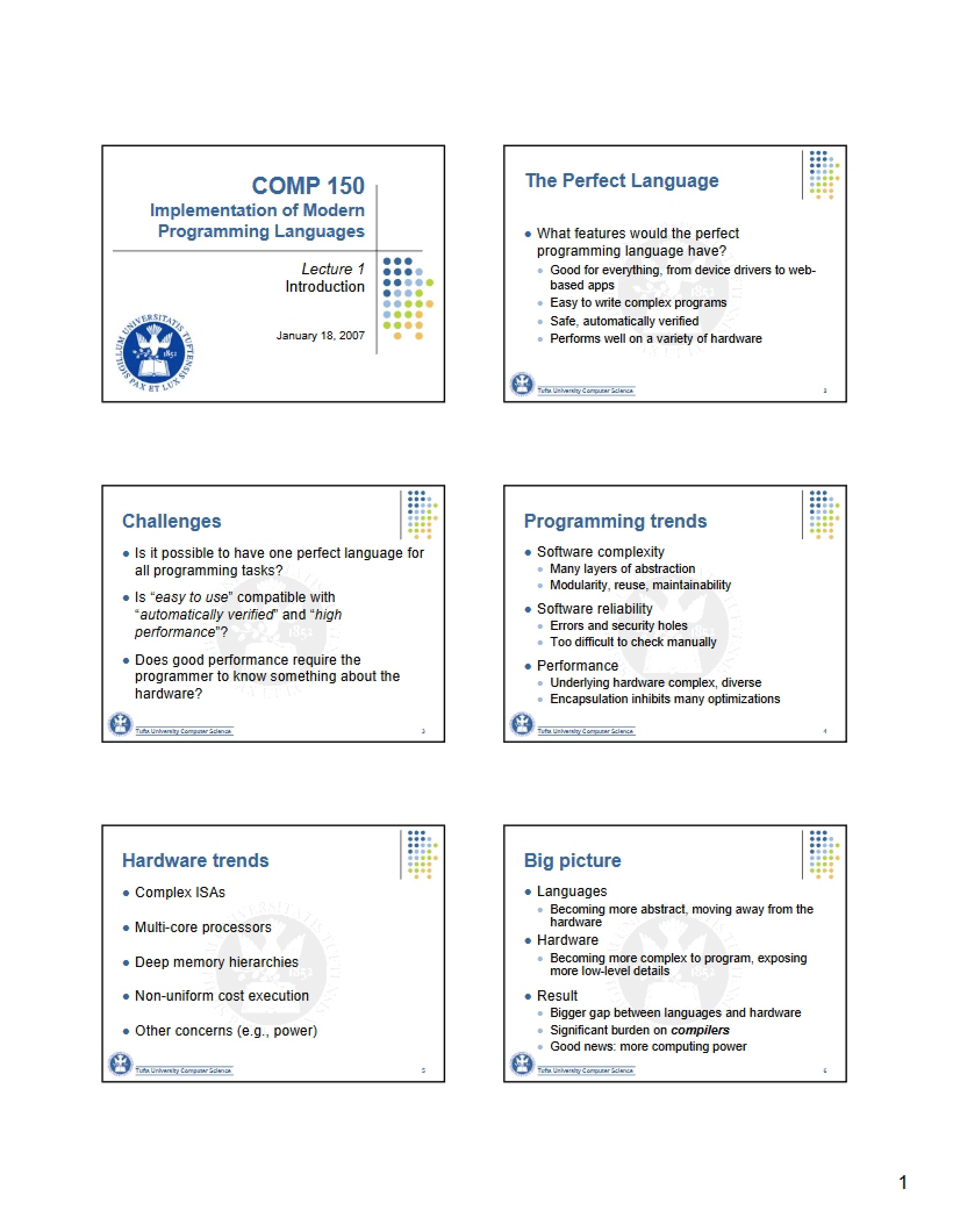 Modern Programming Languages Implementation