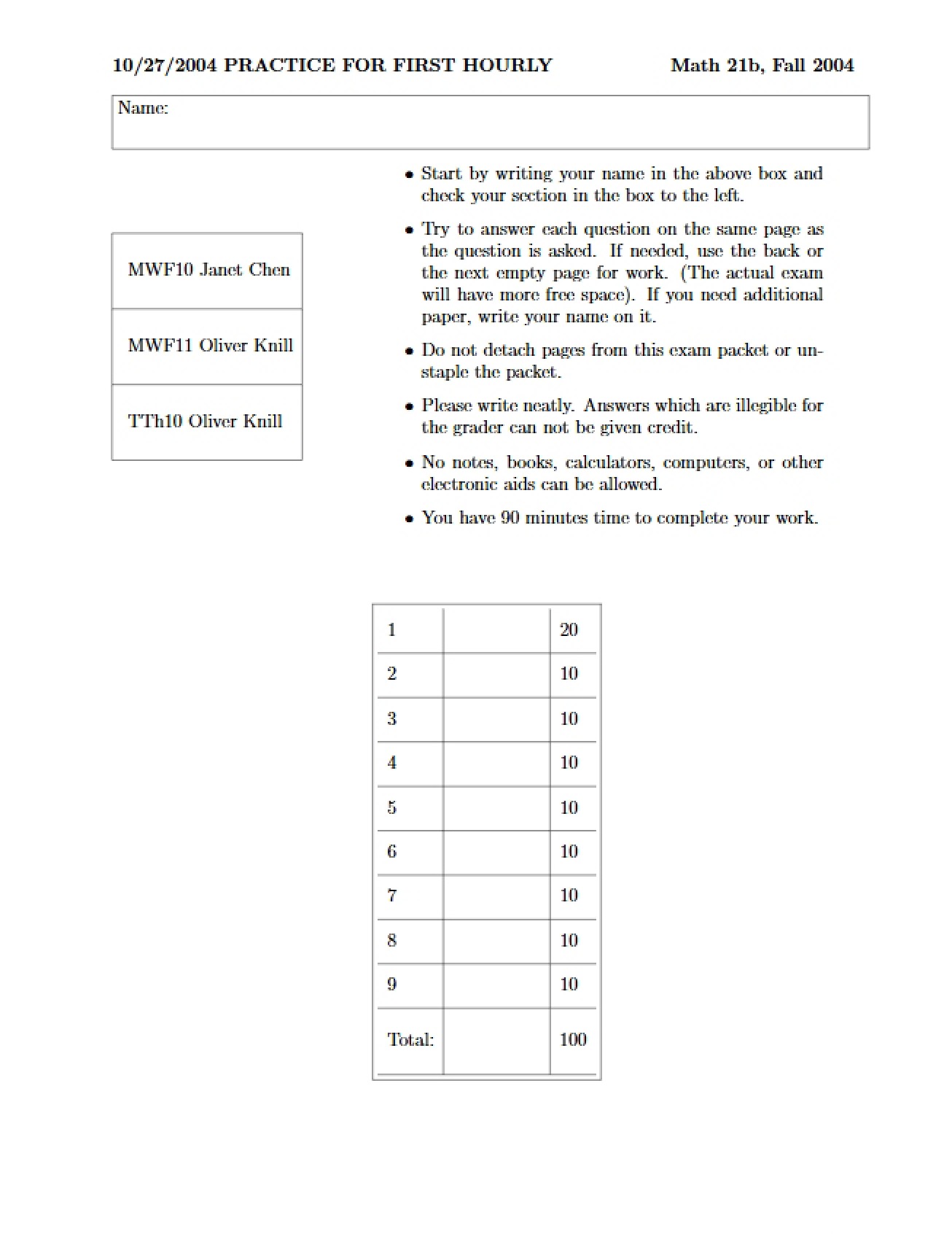 General Subject Practice