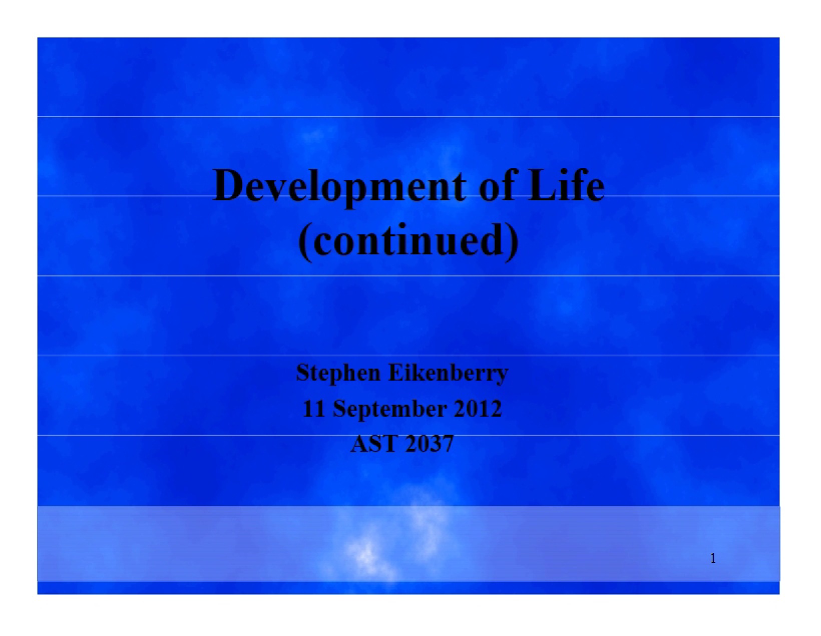Life Development Part 2