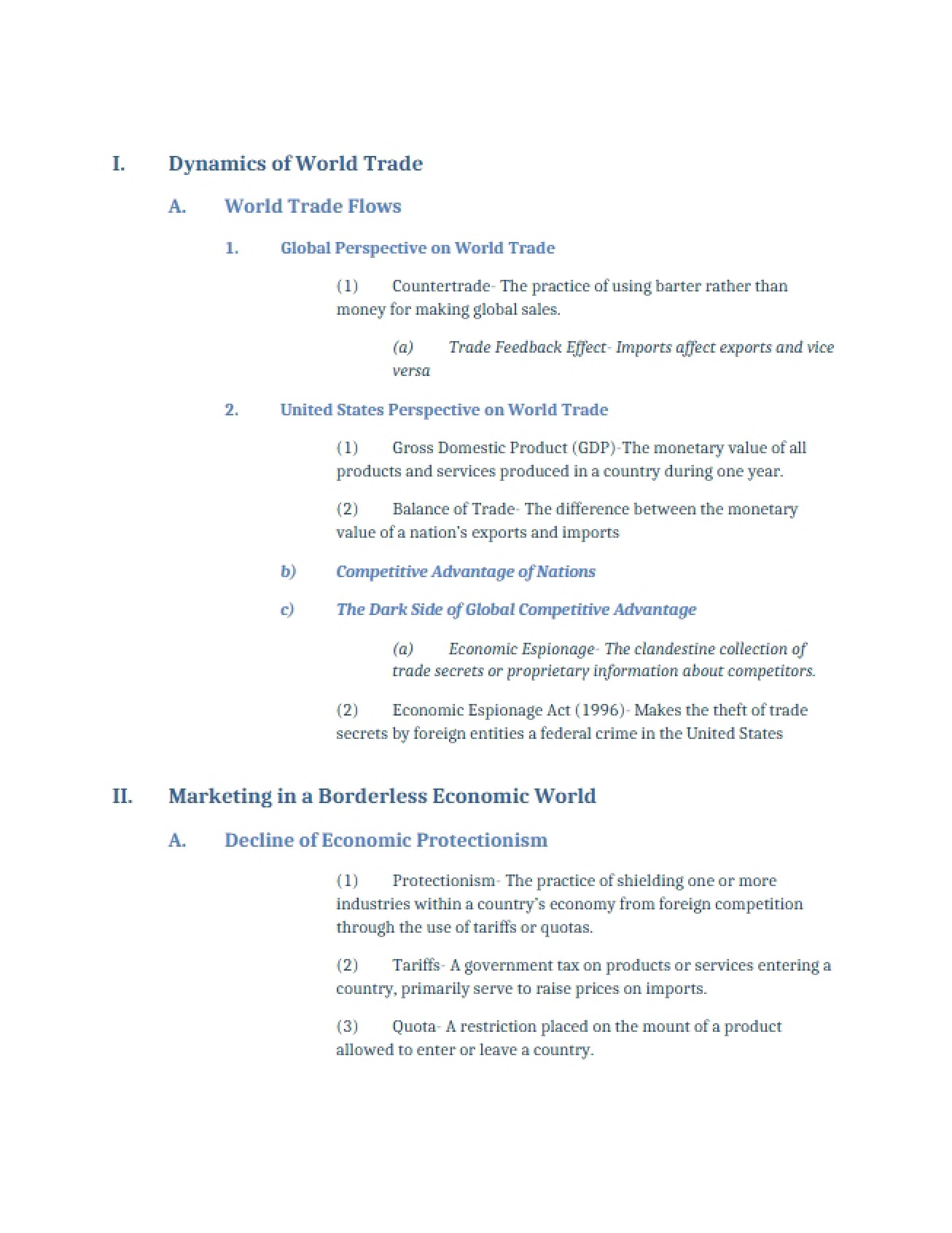 World Trade Dynamics