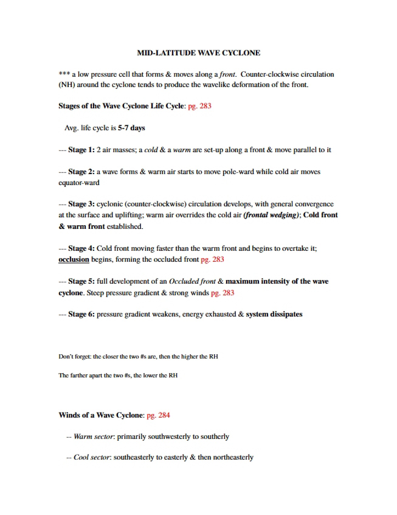 Chapter 16 An Examination of the Mid-Latitude Wave Cyclone