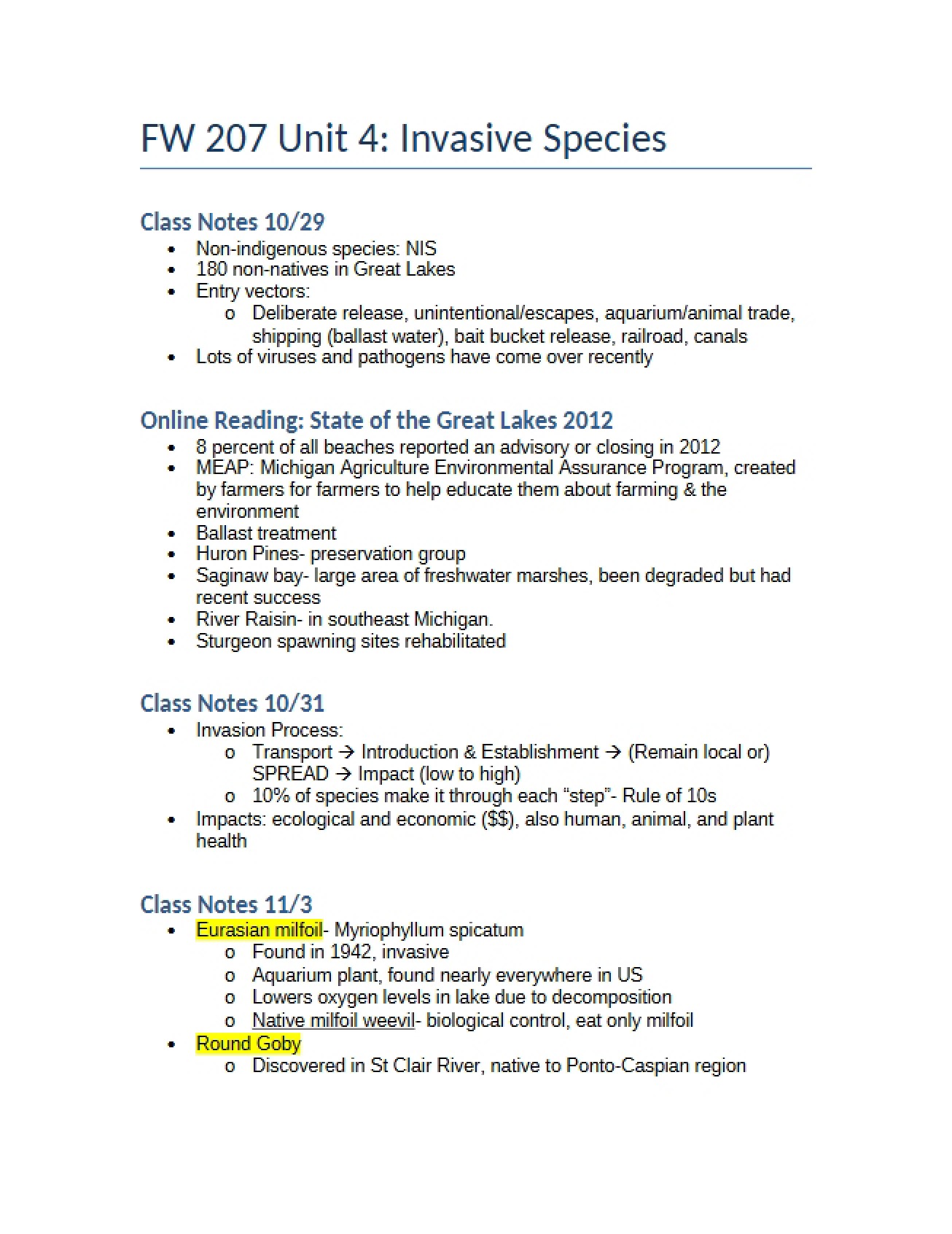 Species Invasion