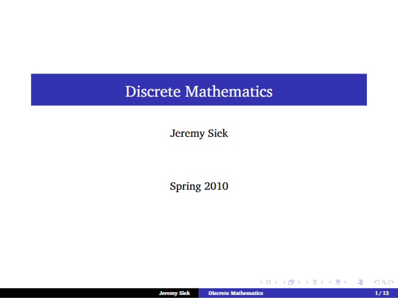 Introduction to Discrete Mathematics