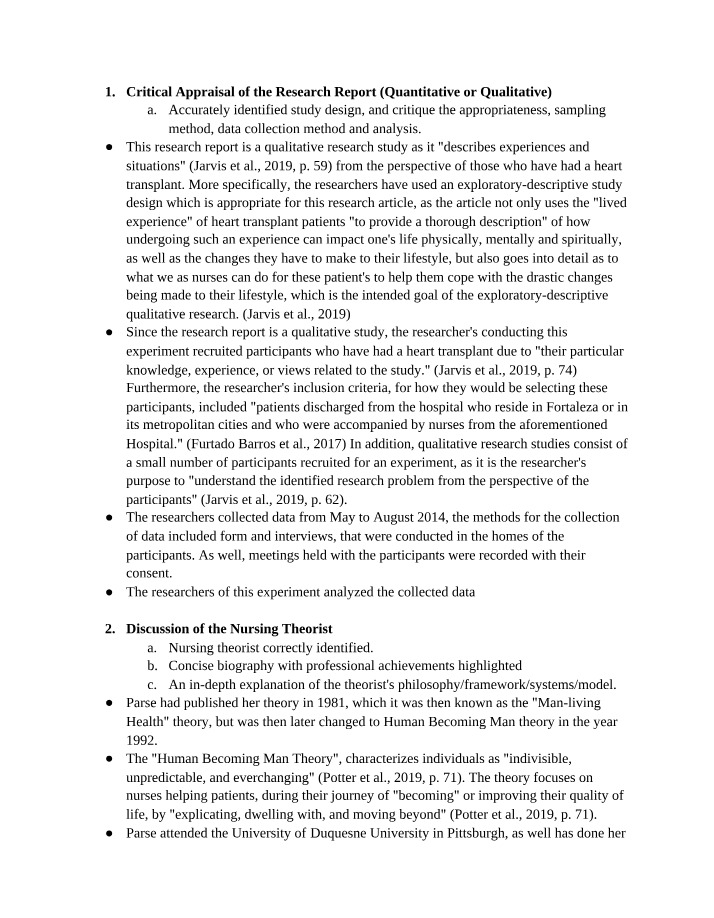 PNUR145 Research Project