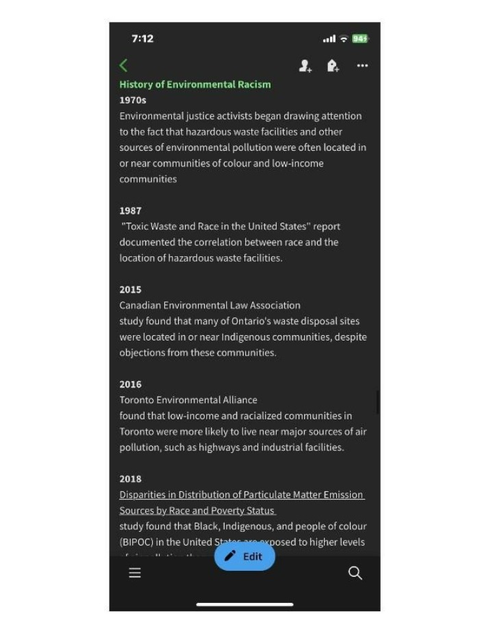 History of Inequitable Waste and Environmental Racism