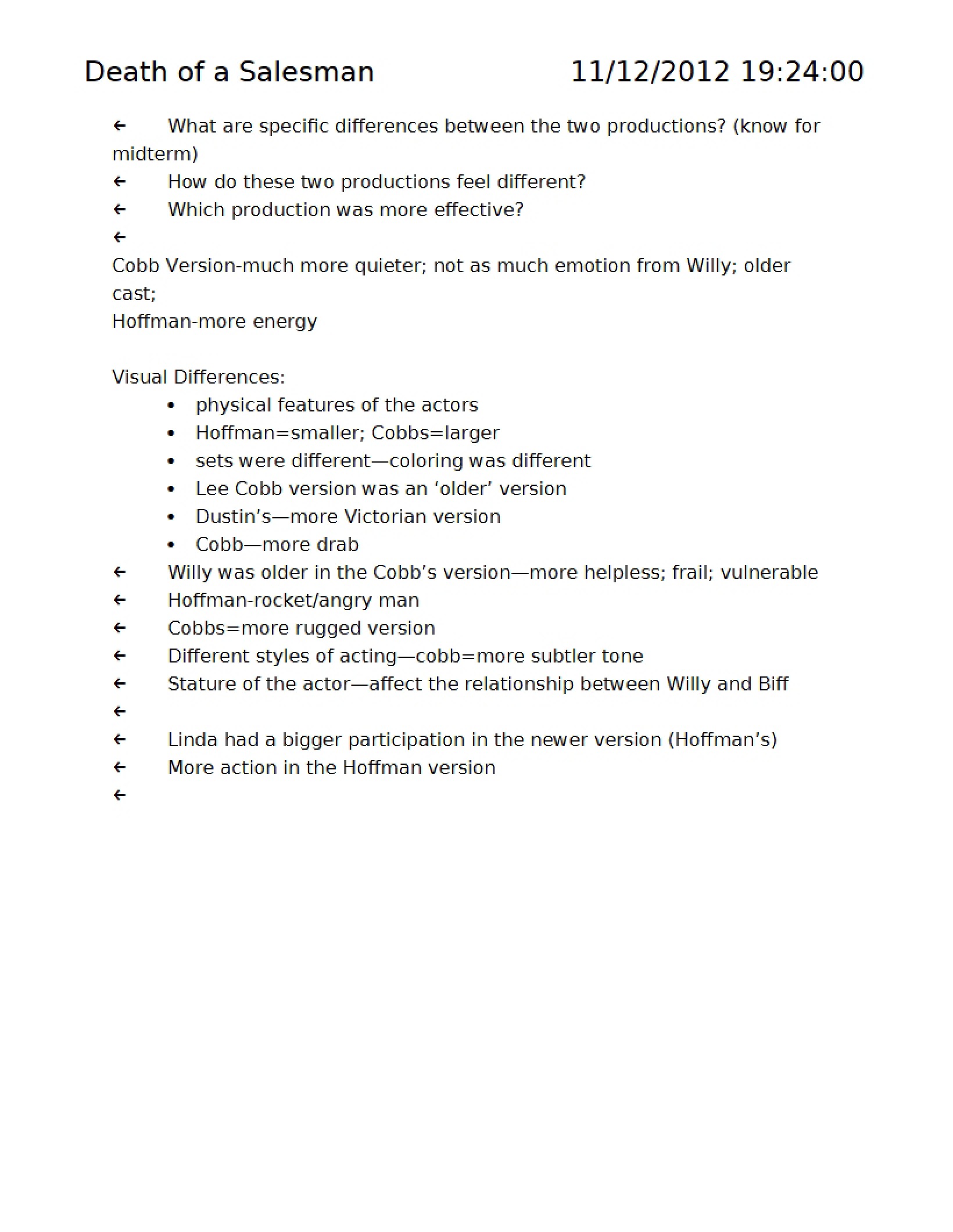 Analysis Death of a Salesman