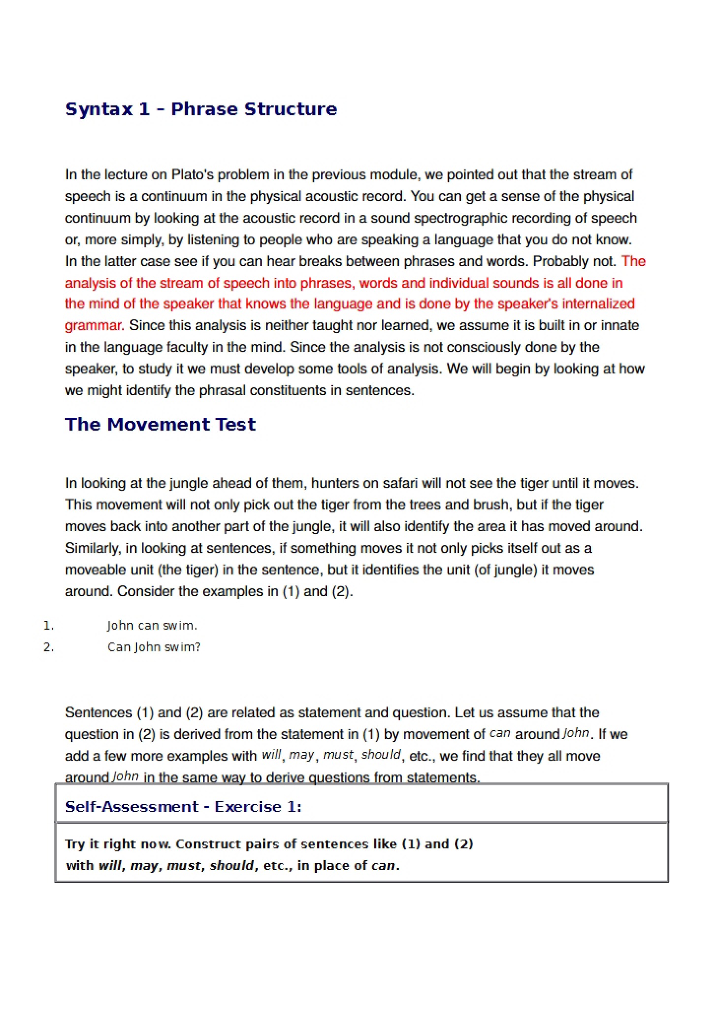 Notes for Module 4