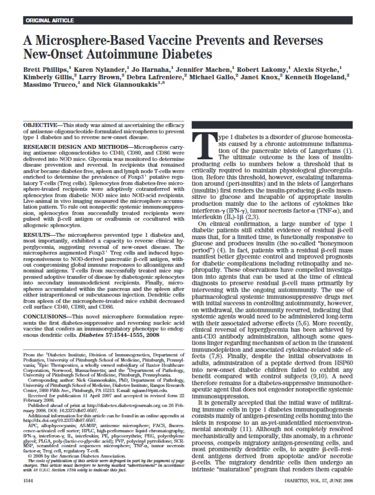 Microsphere-Based Vaccine