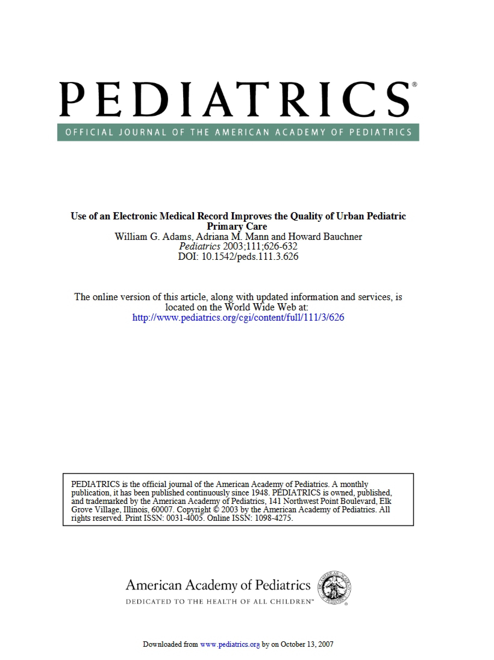 Electronic Medical Record Usage